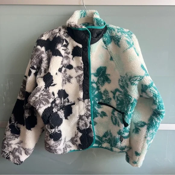 Free People Hit The Slopes Printed Fleece Jacket - Picture 4 of 6